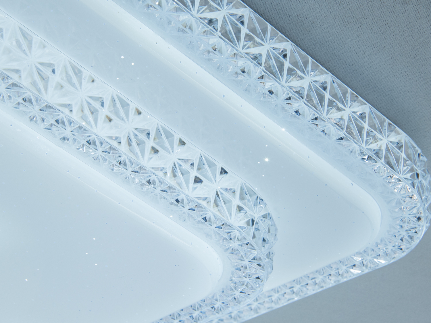 Світлодіодна стельова люстра біла 94 Вт 16 м²