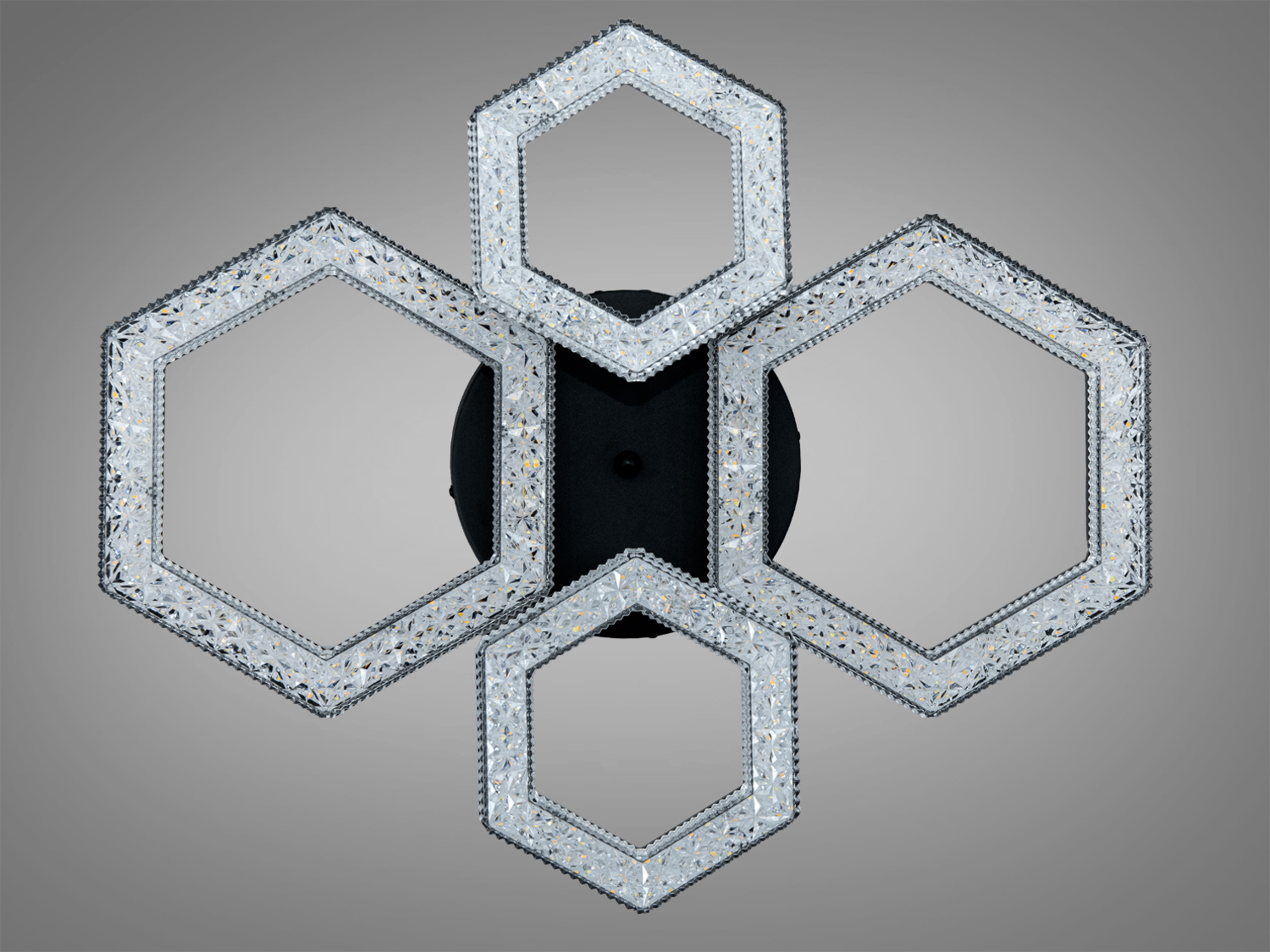 Світильник з шістьма гексагональними формами, випромінює тепле біле світло. Призначений для затишного освітлення.