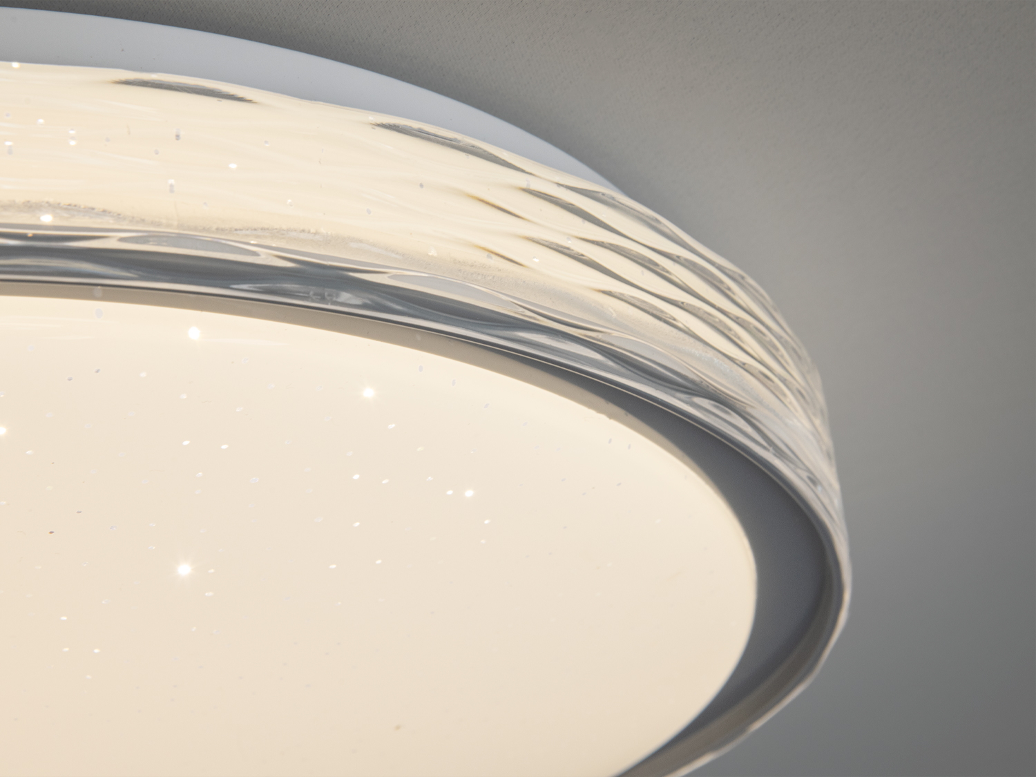 Світлодіодна смарт люстра сіра 8 м² без пульта