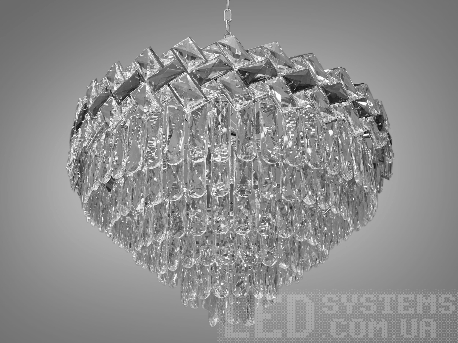 Сучасна кришталева люстра