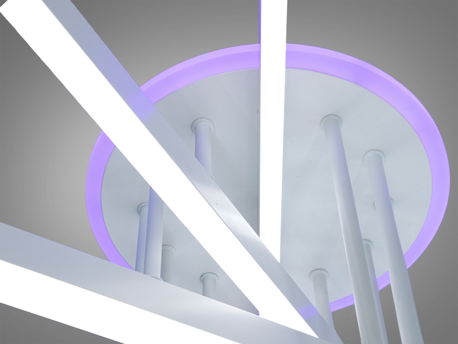 Стельова LED люстра біла 102 Вт пульт димер