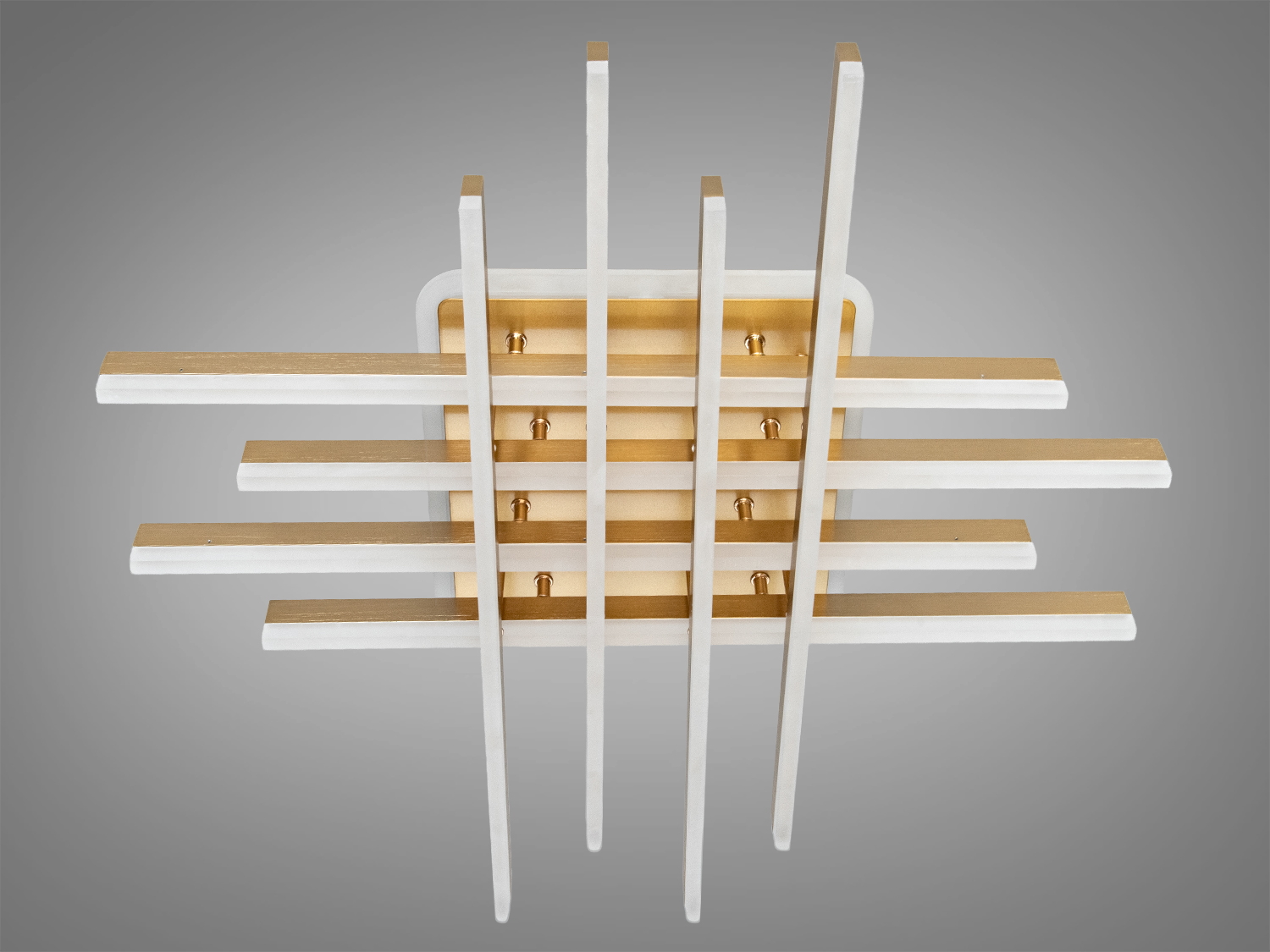 Стельова люстра LED золото димер пульт 136Вт