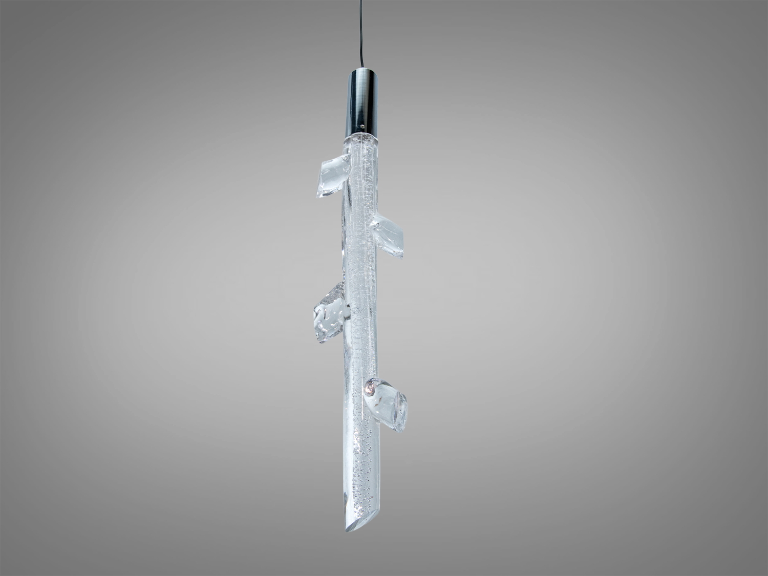 Світлодіодний підвіс кришталевий хром 6 Вт три режими