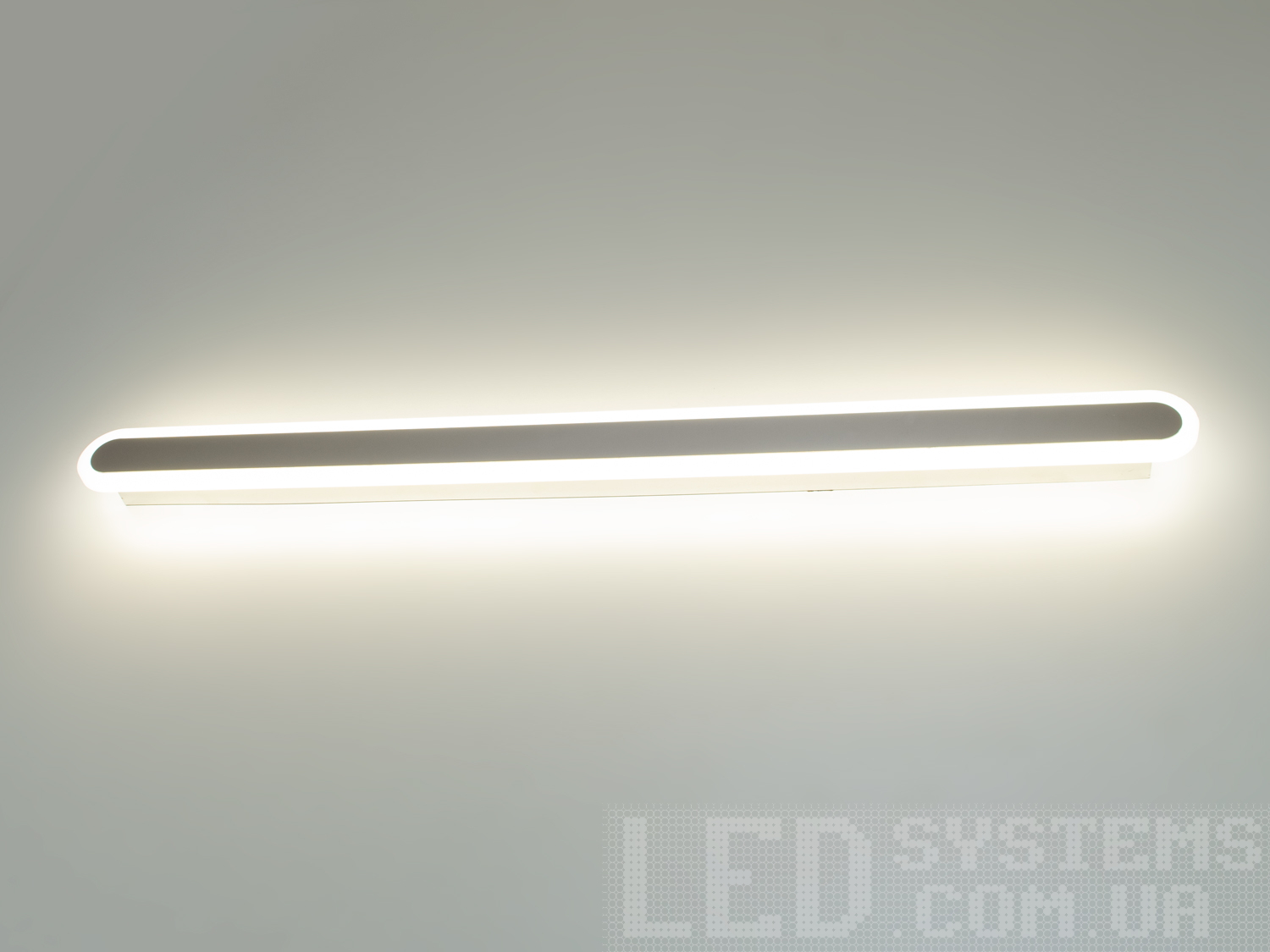 Світильник-планка з LED підсвічуванням, що обрамляє, колір хром, 40W на 6м2