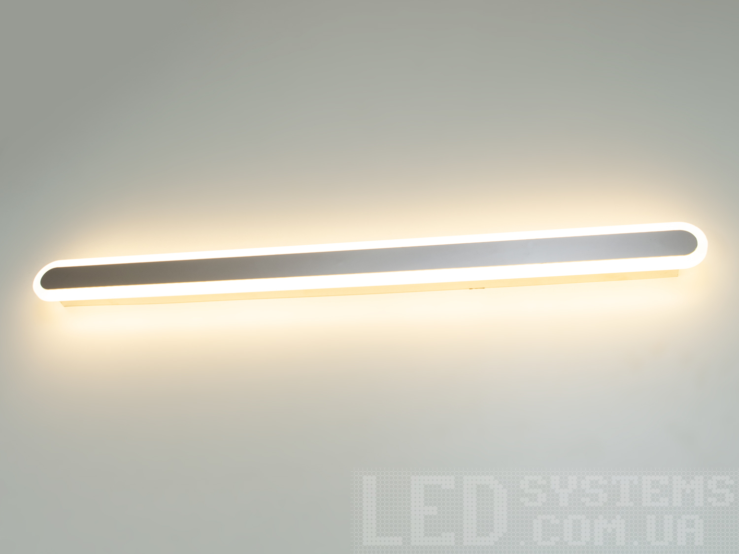Світильник-планка з LED підсвічуванням, що обрамляє, колір хром, 40W на 6м2