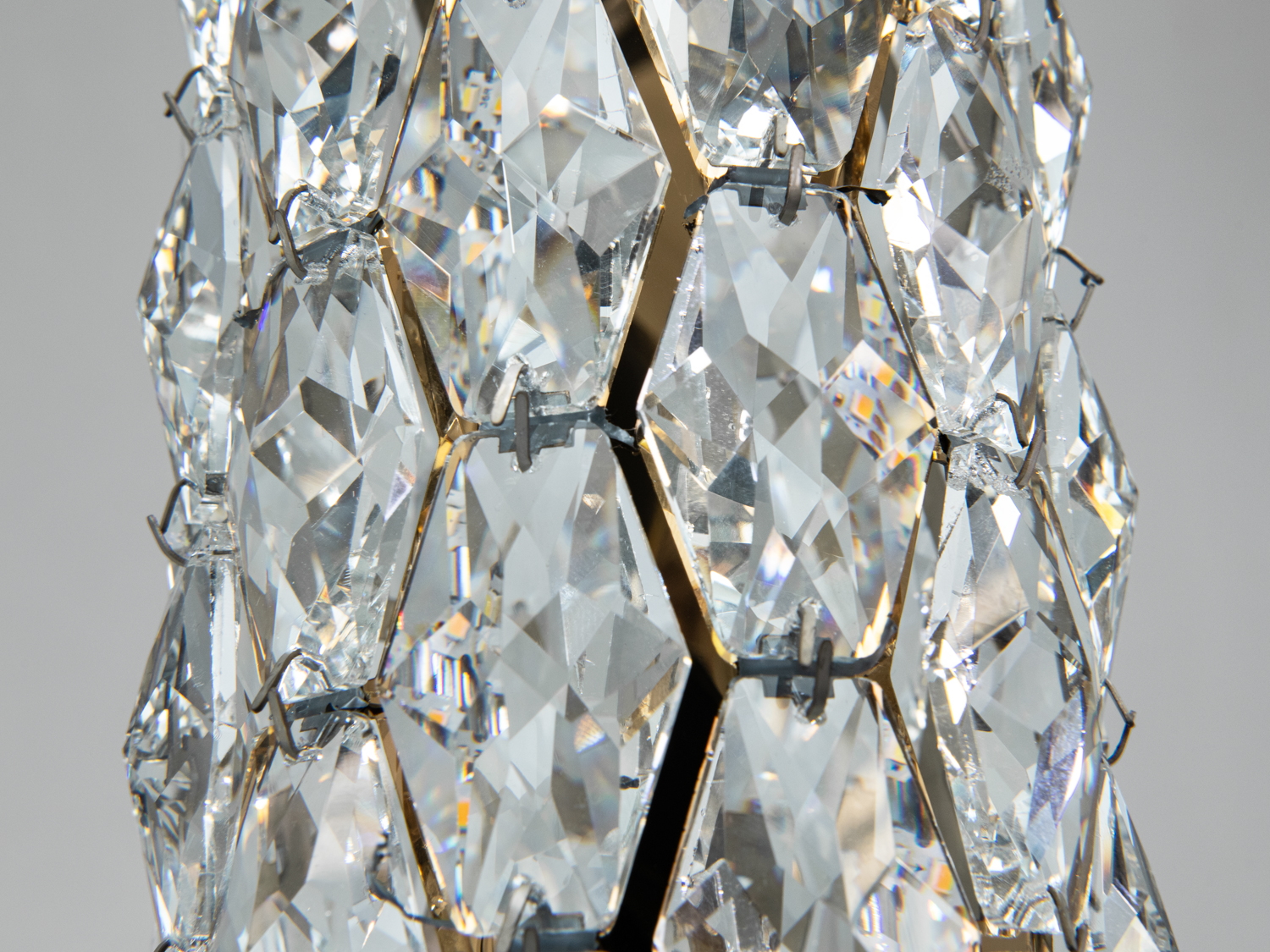 Світлодіодний кришталевий підвіс золото 12 Вт