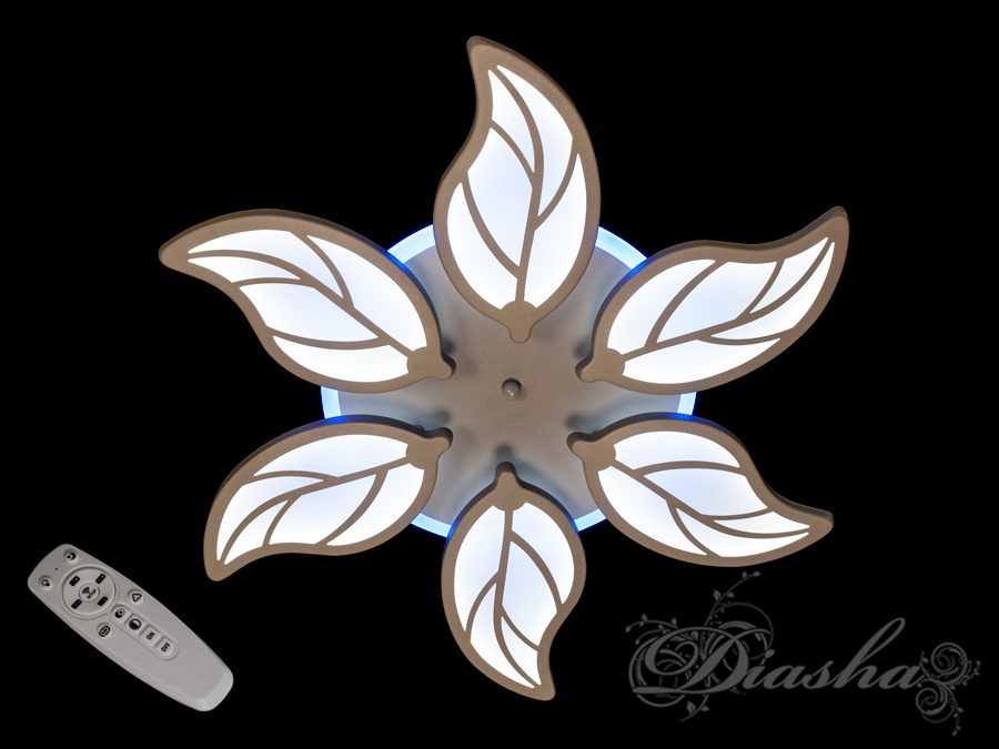 Світильник у формі квітки з пелюстками, оснащений дистанційним керуванням. Підходить для сучасного інтер′єру.