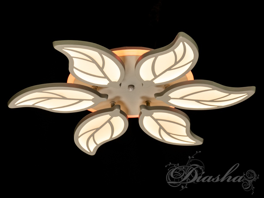 LED люстра Diasha з димером сіра 105W 6 модулів