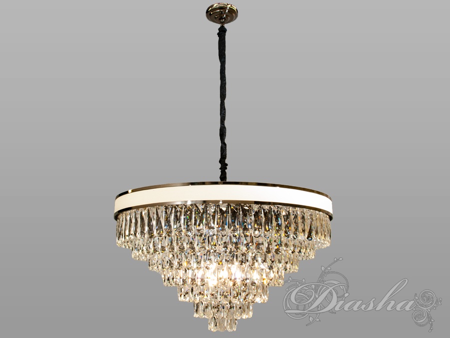 Сучасна кришталева люстра під 22 лампи, хром