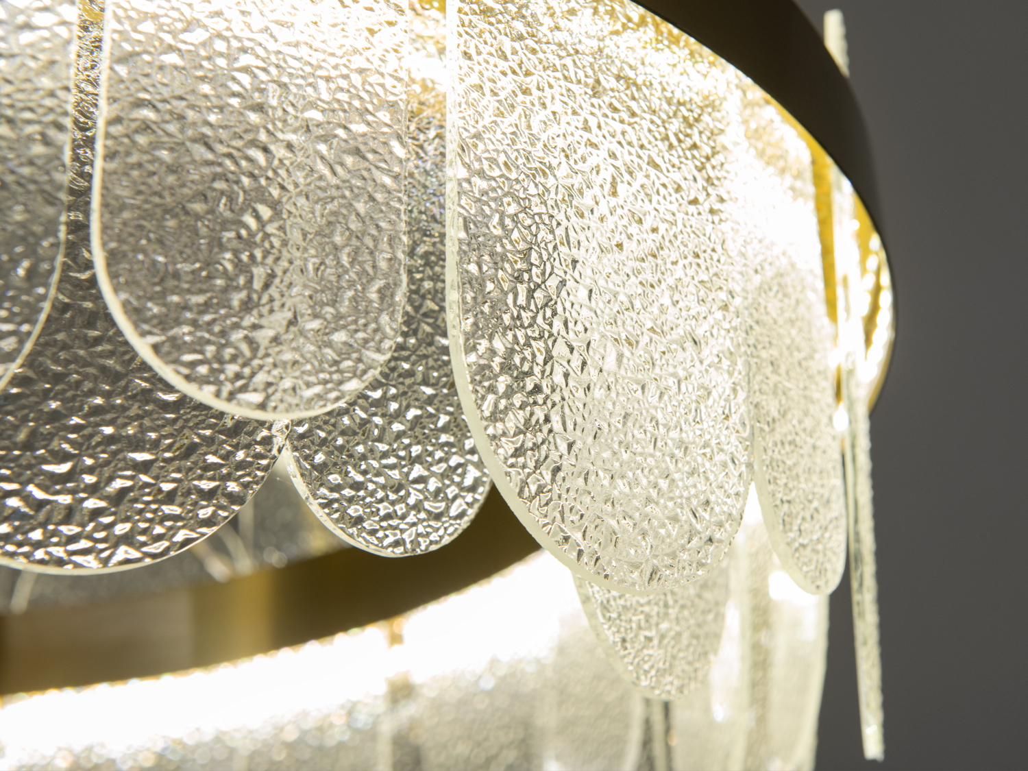 Класична підвісна кришталева люстра Diasha, золото, LED 120 Вт