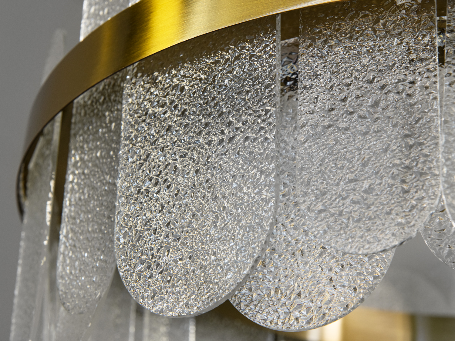 Класична підвісна кришталева люстра Diasha, золото, LED 120 Вт