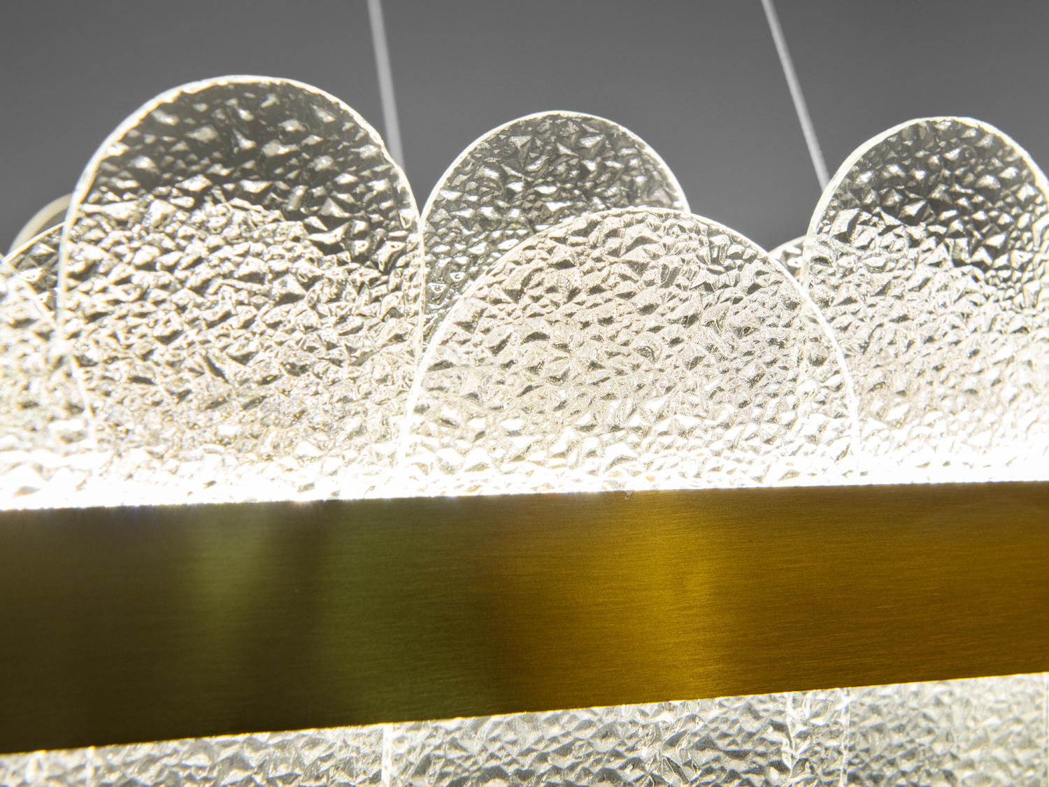 Підвісна кришталева люстра Diasha 803-800x300SGD золото LED 130 Вт