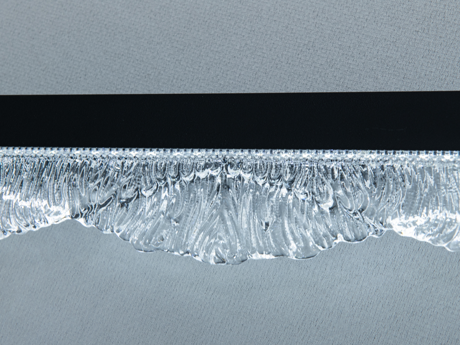 Настінний LED світильник бра-планка чорний 20Вт