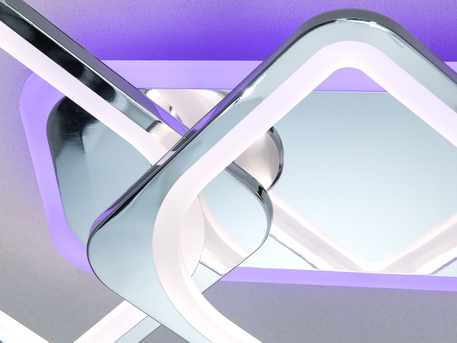 Світлодіодна люстра 8060 хром 81Вт 3 модулі