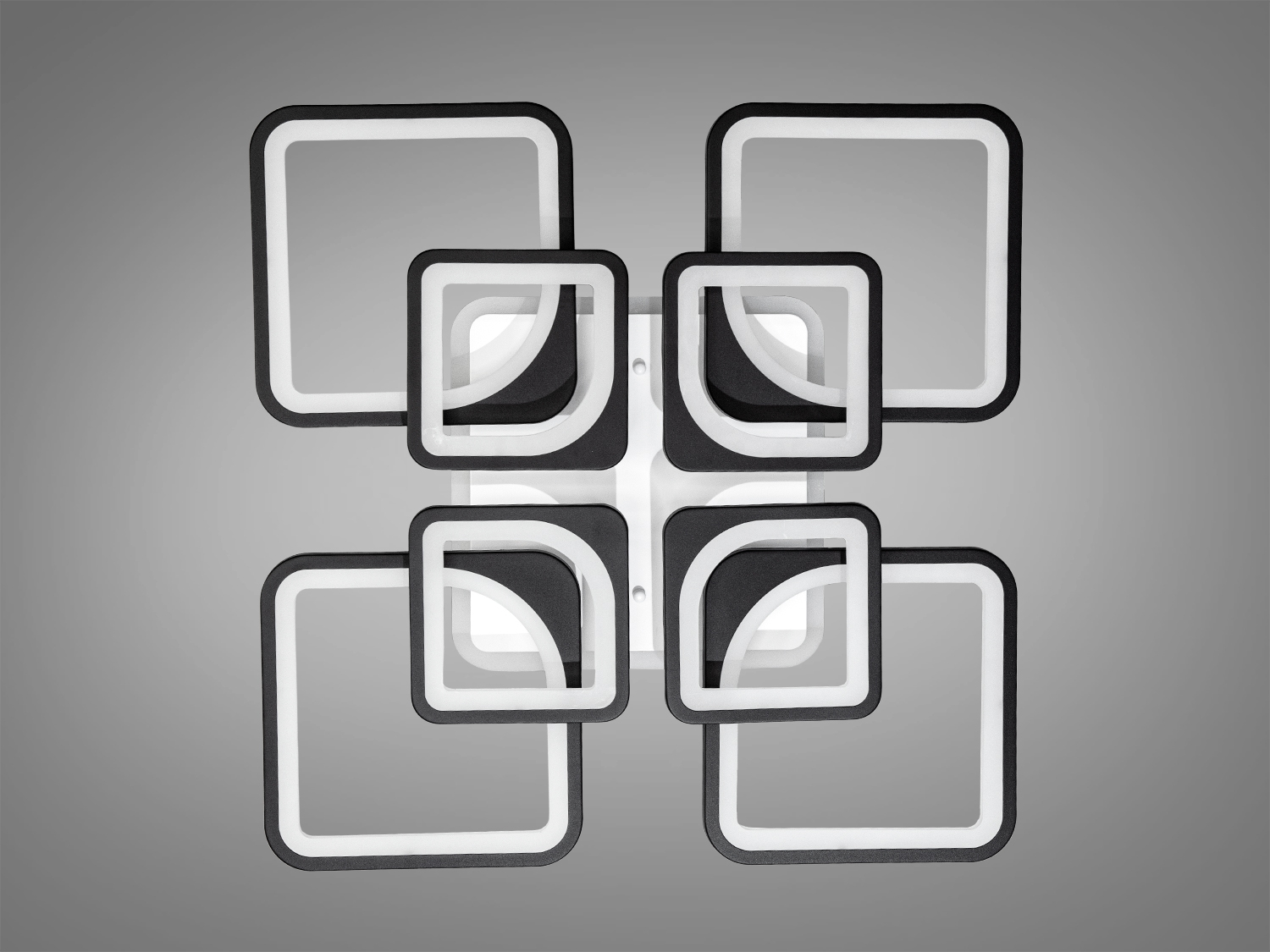 Світлодіодна люстра Серія 8060 чорний з пультом 150 Вт