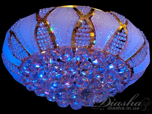 Кришталева люстра зі світлодіодним підсвічуванням