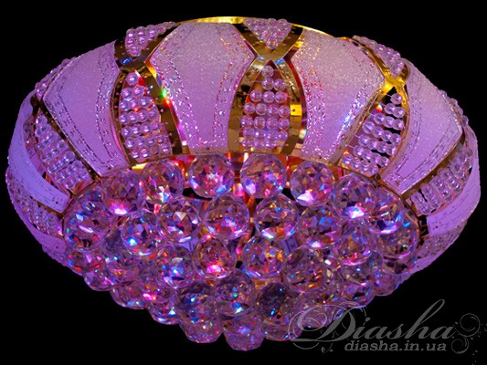 Кришталева люстра зі світлодіодним підсвічуванням