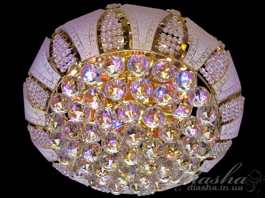 Кришталева люстра зі світлодіодним підсвічуванням