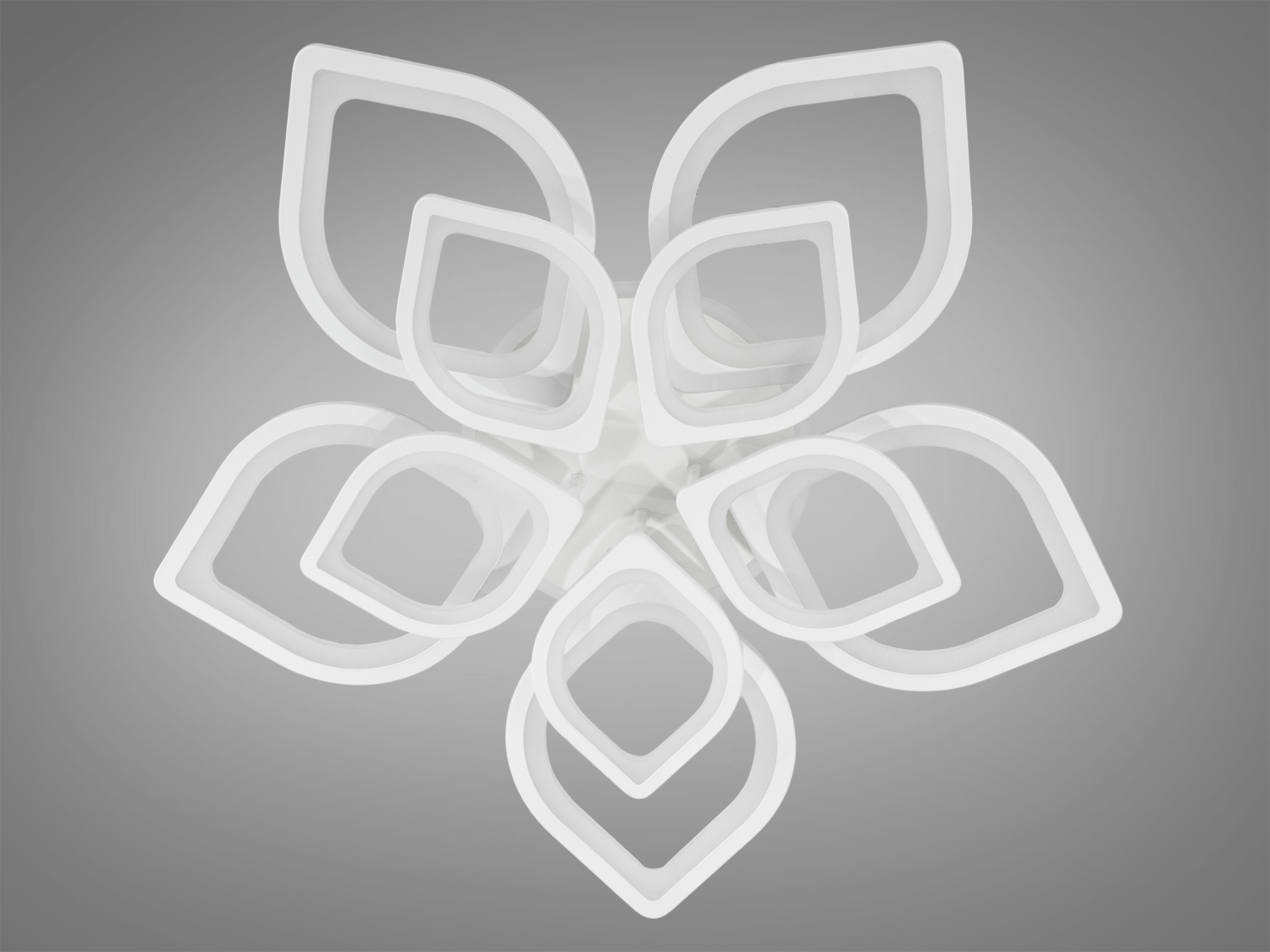 Світлодіодна люстра смарт світильник з пультом, кольоровою підсвіткою