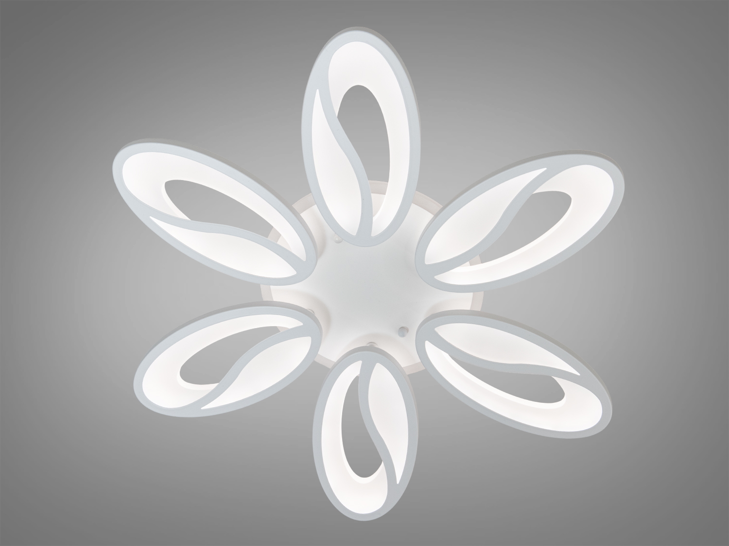 Стельова LED люстра з пультом, диммером та підсвічуванням, 80W