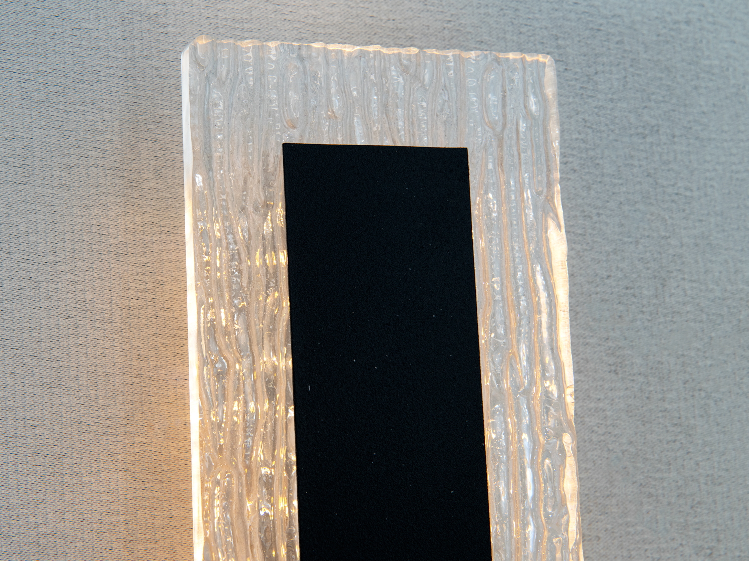 Настінне LED бра-планка чорне 28 Вт акрил