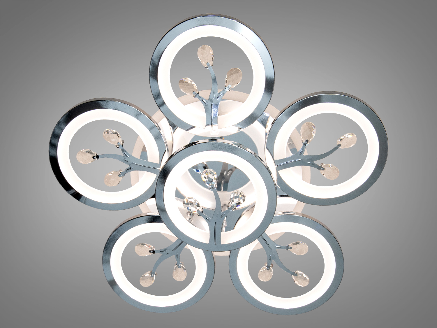 Золотий колір корпусу додає люстрі нотку розкоші, що робить її ідеальною для сучасного, вишуканого інтерєру.