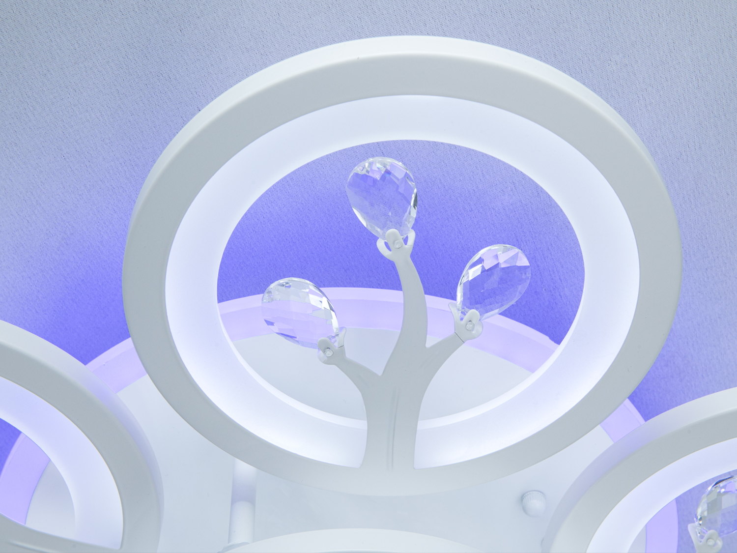 Чорна світлодіодна люстра з пультом, диммером, підсвіткою, 90W