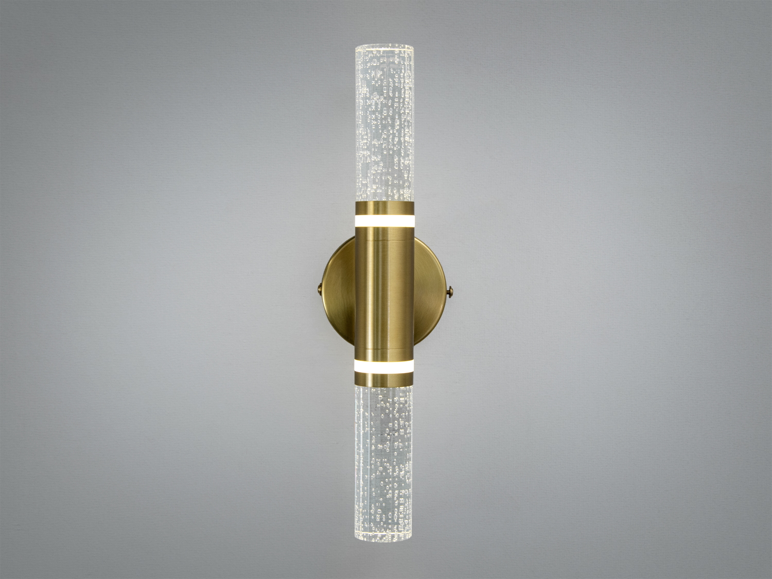 Настінне LED бра Diasha 8149GD у золотому кольорі з акриловими розсіювачами та 3 режимами 3200/4100/6500K. Потужність 6 Вт, керування звичайним вимикачем, стиль мінімалізм.