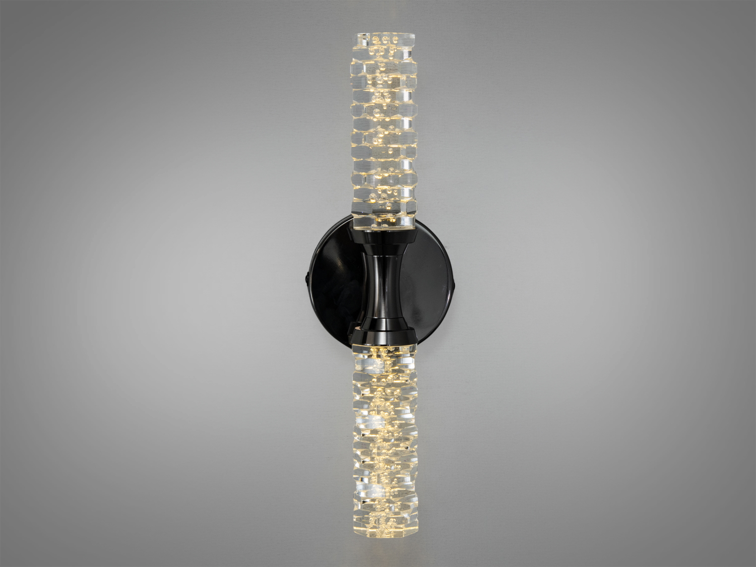 Бра настінне LED 5 Вт чорний хром кришталь