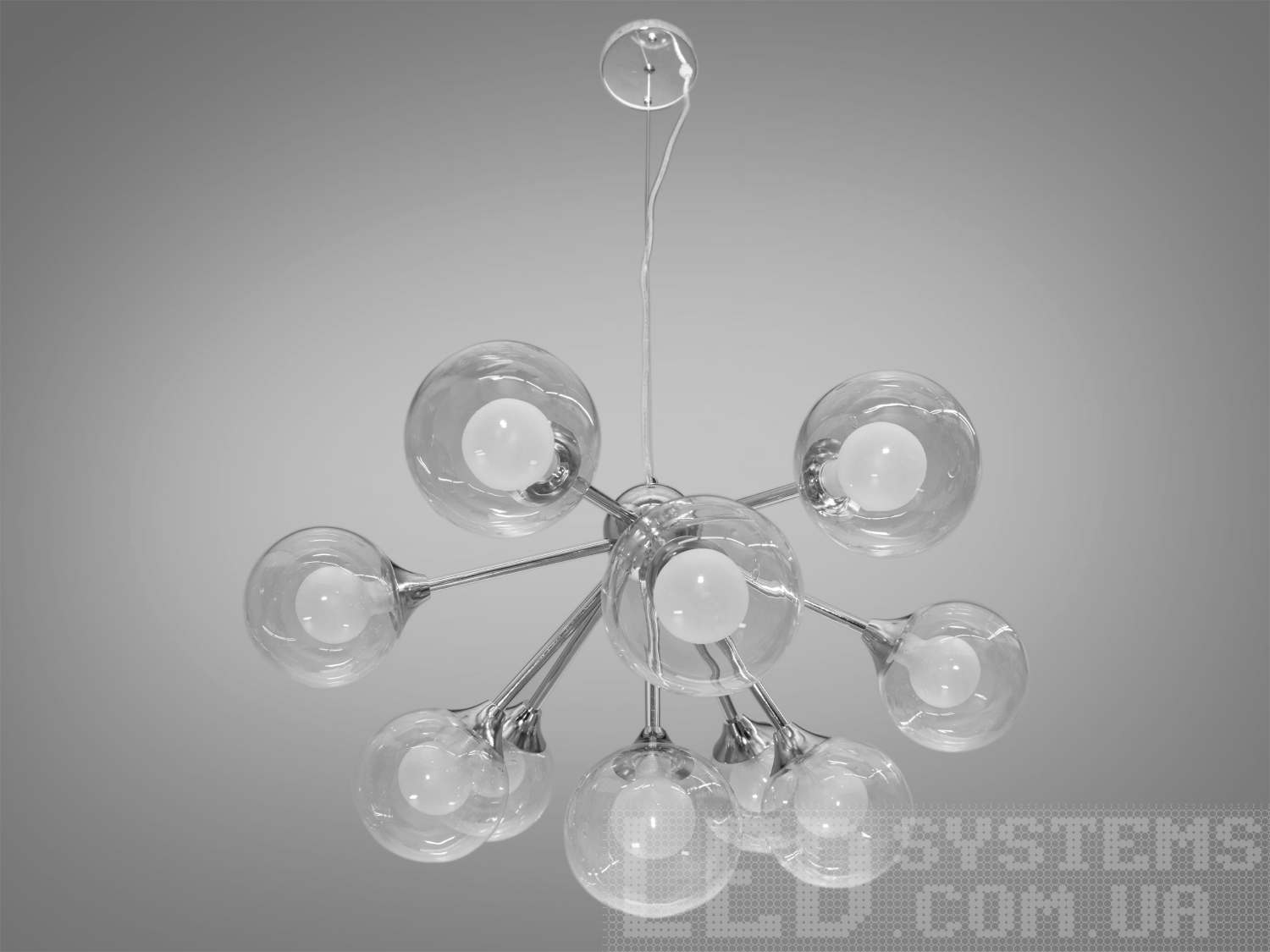 Підвісна люстра у стилі лофт - 