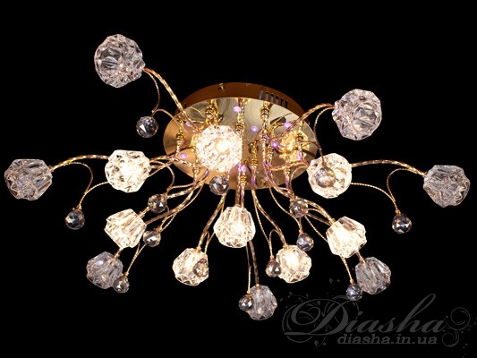 Галогеновая люстра со светодиодной подсветкой