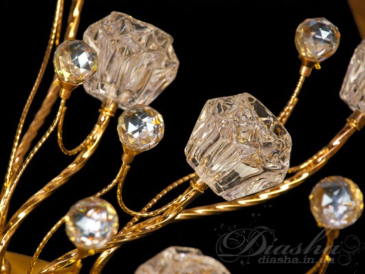 Галогенова люстра зі світлодіодною підсвіткою 