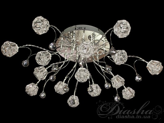 Новинка - тепер люстри &laquo;Діаша&raquo; комплектуються кришталем 