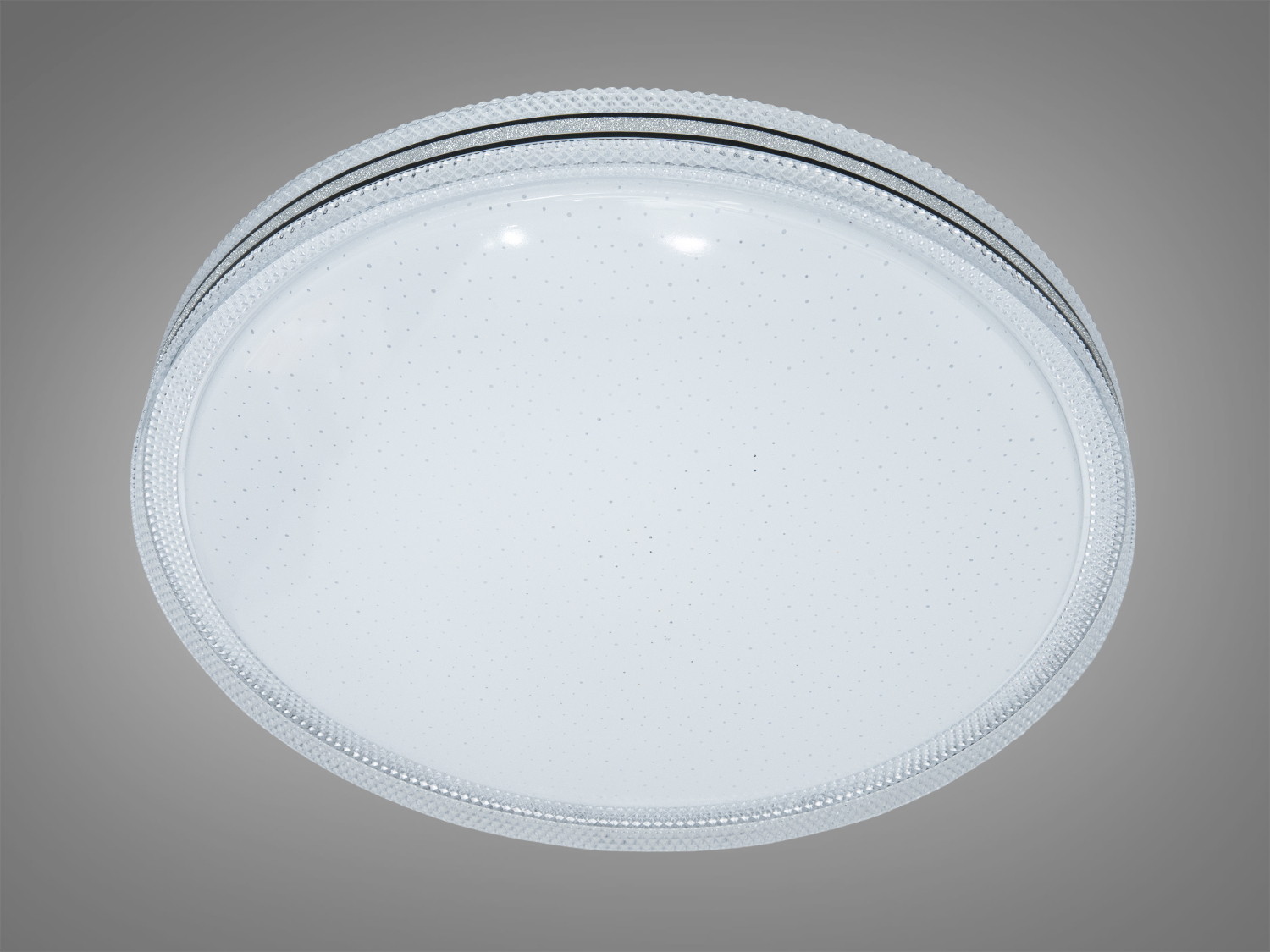 Сучасний стельовий світильник з білими колами, виготовлений з пластику, ідеальний для спальні.