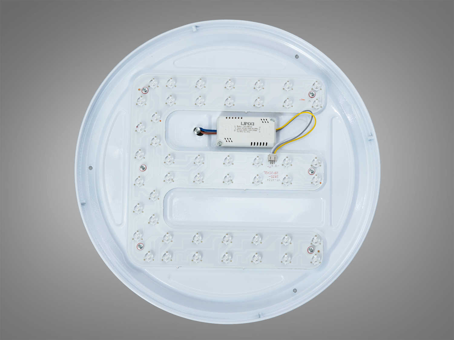 Світлодіодна стельова люстра чорна 46 Вт 8 м²
