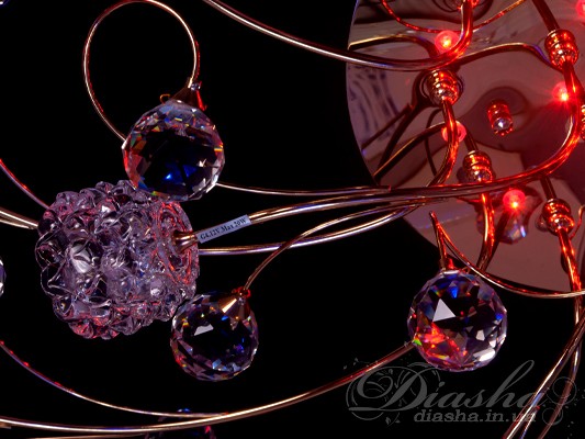 Галогенова люстра зі світлодіодним підсвічуванням