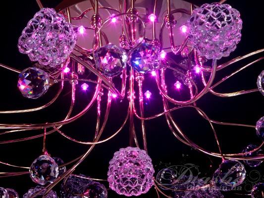 Галогенова люстра зі світлодіодним підсвічуванням