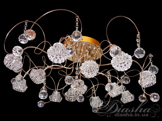 Галогенна люстра з LED підсвіткою