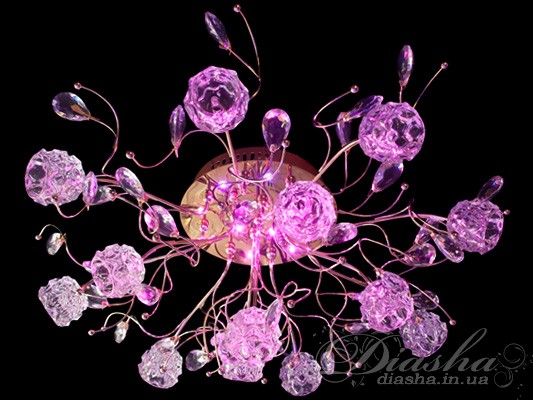 Галогенна люстра зі світлодіодним підсвічуванням