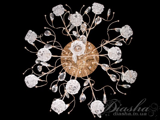 Галогенна люстра зі світлодіодним підсвічуванням