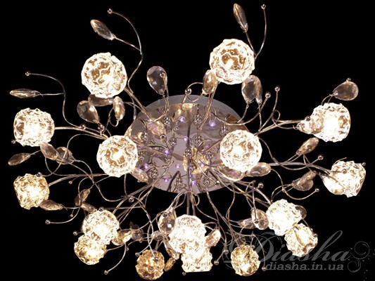 Галогенова люстра з LED підсвічуванням