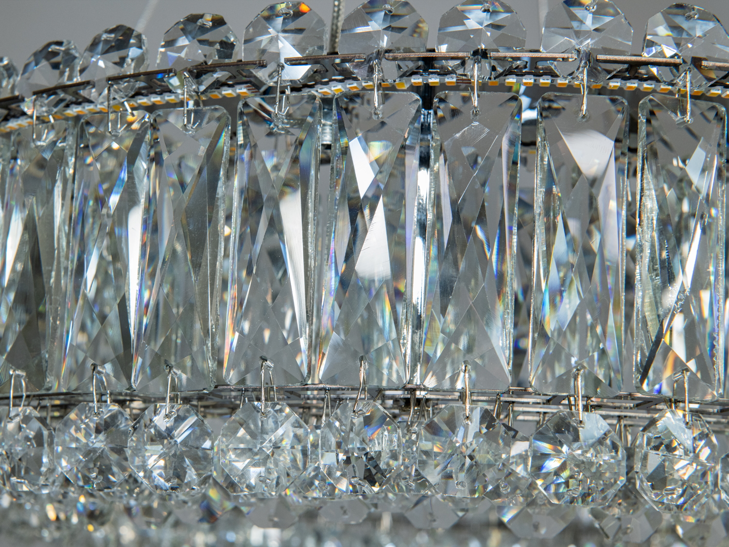 Кришталева люстра підвіс 8693-500CH хром 55Вт