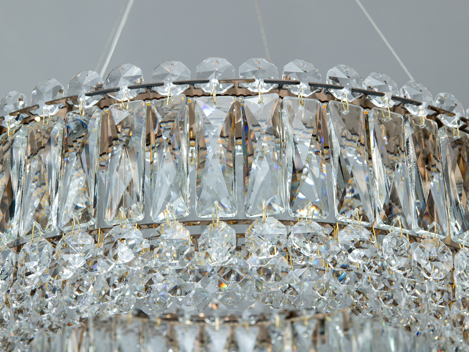 Кришталева люстра підвіс 8693-500CH хром 55Вт