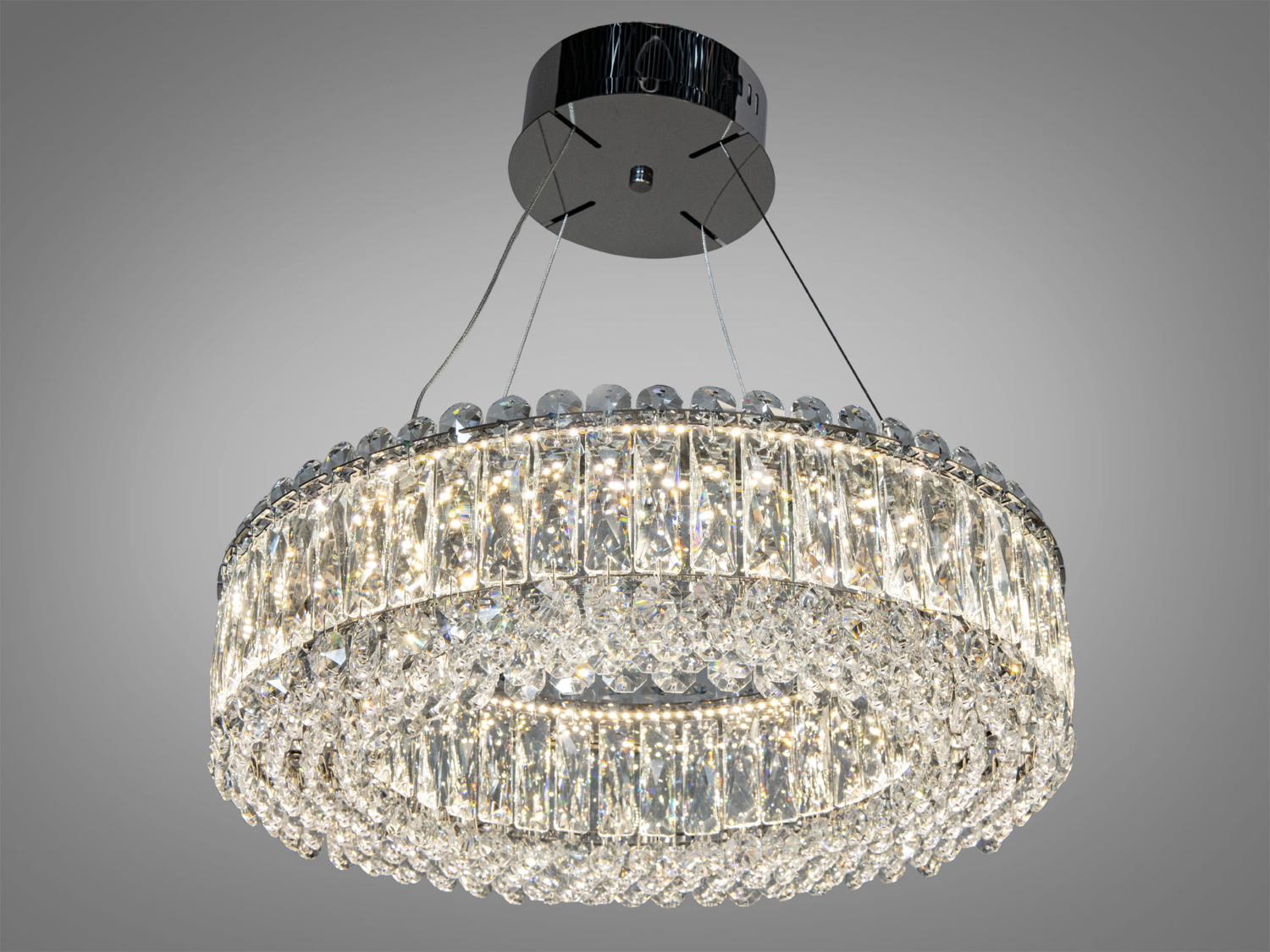 Фантастична кришталева люстра підвіс 8693-500CH від ТМ 