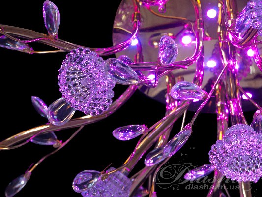 Галогенова люстра зі світлодіодною підсвіткою