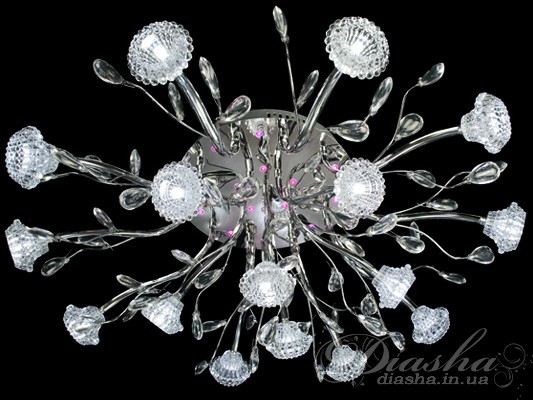 &nbsp;&nbsp;&nbsp;Компания &laquo;Диаша&raquo; рада представить одной из первых в Украине на рынок совершенно новый модельный ряд светильников &ndash; светодиодные люстры и бра. Взяв все самое лучшее от галогеновых люстр &ndash; равномерный распределенный свет от множества небольших ламп, цветную подсветку, изящные лёгкие формы, пультовое управление и потолочное исполнение. Мы создали на их основе сверх экономные светодиодные люстры. &nbsp;&nbsp;&nbsp;Использование светодиодных ламп позволило снизить потребление электроэнергии почти в 10 раз. Для комфортного освещения при использовании светодиодных ламп потребуется всего 2 ватта на квадратный метр помещения. В то же время при использовании люстр с галогеновыми лампами требовалось 17-20 ватт на квадратный метр. &nbsp;&nbsp;&nbsp;Также важной особенностью светодиодных ламп является их долговечность, измеряемая в десятках тысяч часов. Светодиодные лампы не греются, а значит, не причинят вреда даже самому деликатному натяжному потолку. &nbsp;&nbsp;&nbsp;Внимание в связи с большим весом плафонов используемых для светодиодных ламп люстры укомплектованы акриловыми подвесками. &nbsp;&nbsp;&nbsp;Возможно исполнение металлических частей в золотом и хромированном вариантах.