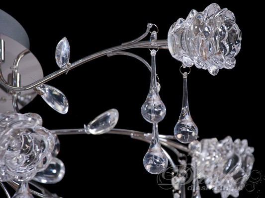 Стельова люстра на 13 ламп зі світлодіодною підсвіткою 