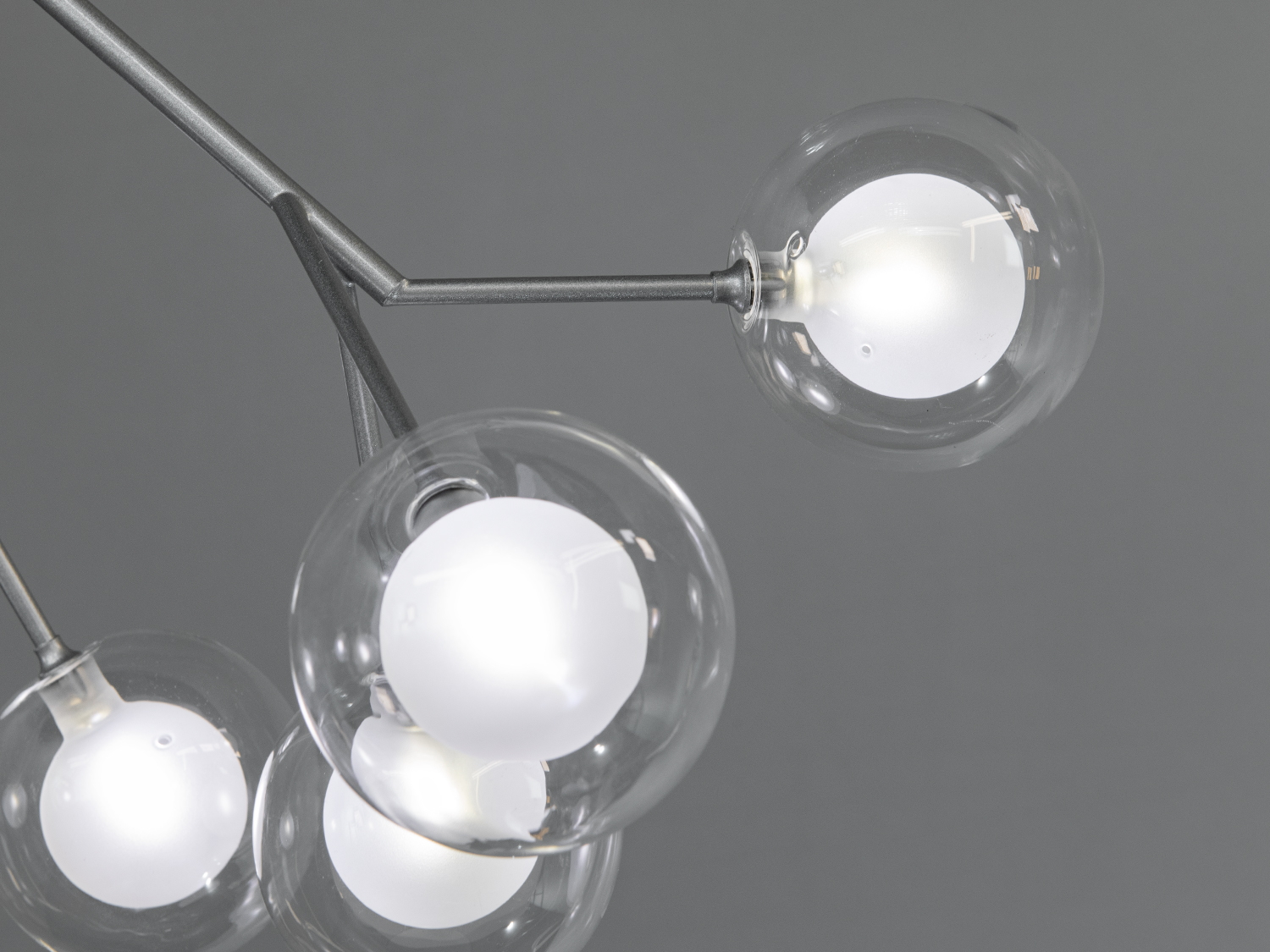 Люстра підвісна Світлячок Diasha хром сатин 9 ламп