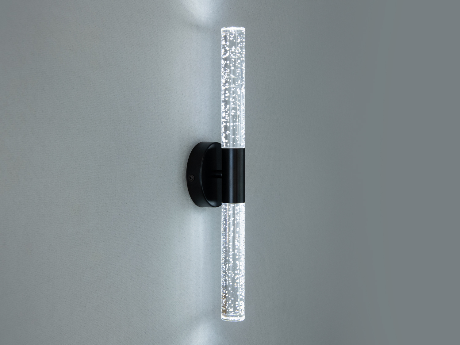 Гармонійне чорне світлодіодне бра, 6 Вт