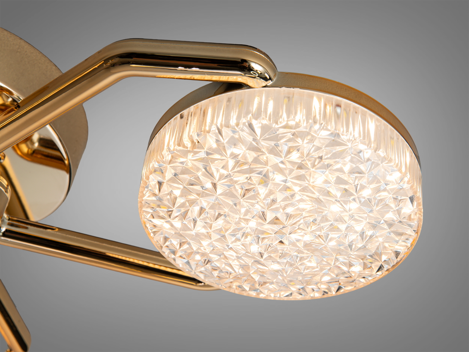 Люстра стельова LED чорна 54 Вт з пультом